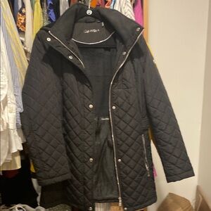 Calvin Klein Black Puffer Jacket with Quilted Design